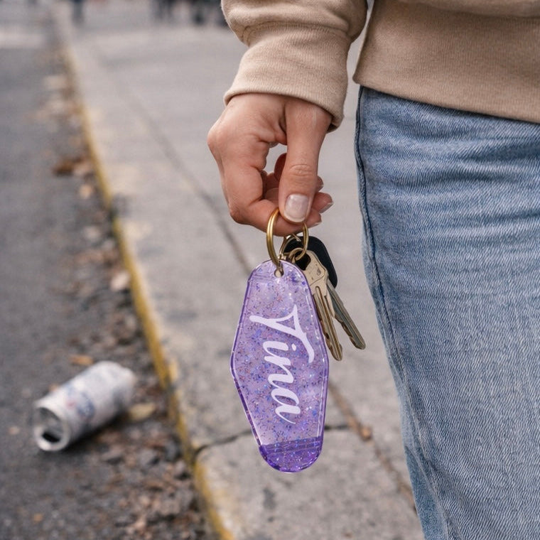 Gepersonaliseerde Motel sleutelhanger
