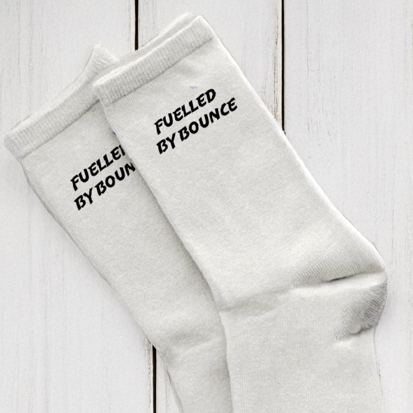 “Fuelled by bounce”  Socks