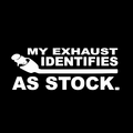 My exhaust identifies as stock